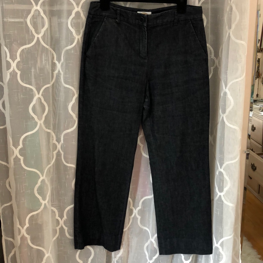 Talbots Petites Stovepipe Dark Denim Jeans Dress Pants 8P PERFECT